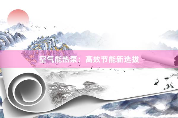 空气能热泵：高效节能新选拔