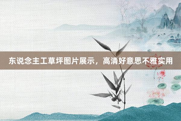 东说念主工草坪图片展示，高清好意思不雅实用